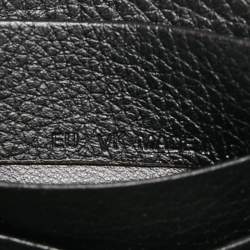 Pre Owned Cartier Black Leather C De Cartier Clutch