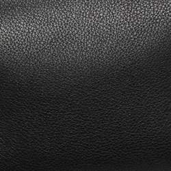 Pre Owned Cartier Black Leather C De Cartier Clutch