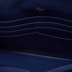 Pre Owned Cartier Eggplant Patent Happy Birthday Wallet