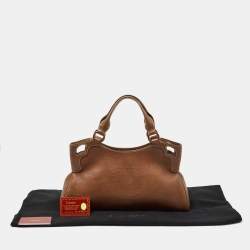مملوكة مسبقًا حقيبة كارتييه مارشيلو دي كارتييه جلد بني متوسطة