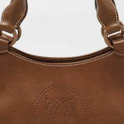 مملوكة مسبقًا حقيبة كارتييه مارشيلو دي كارتييه جلد بني متوسطة