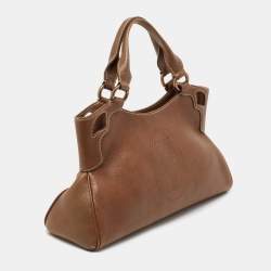 مملوكة مسبقًا حقيبة كارتييه مارشيلو دي كارتييه جلد بني متوسطة