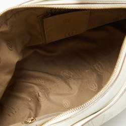 مملوكة مسبقًا حقيبة كارتييه مارسيلو دو كارتييه جلد بيضاء متوسطة