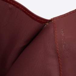 Cartier Burgundy Leather Must De Cartier Pouch
