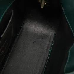 Pre Owned Cartier Green Leather Guirlande de Cartier Shoulder Bag 