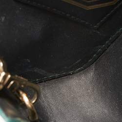 Pre Owned Cartier Green Leather Guirlande de Cartier Shoulder Bag 