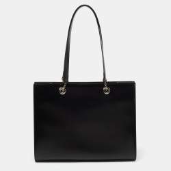مملوكة مسبقًا Cartier Black Leather Panthere Tote
