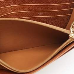 Pre Owned Cartier Brown Leather Must de Cartier Continental Wallet