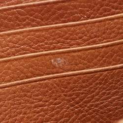 Pre Owned Cartier Brown Leather Must de Cartier Continental Wallet