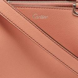 Cartier Peach Leather Mini C de Cartier Satchel