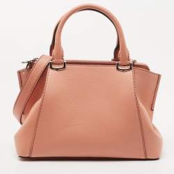 Cartier Peach Leather Mini C de Cartier Satchel