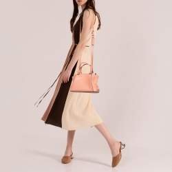 Cartier Peach Leather Mini C de Cartier Satchel