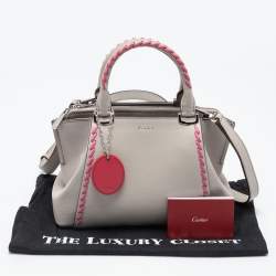 Cartier Dusty Pink Leather Mini Limited Edition C de Cartier Satchel