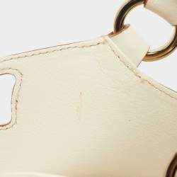 Pre Owned Cartier White Leather Medium Marcello de Cartier Bag