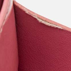 Pre Owned Cartier Pink Patent Leather Happy Birthday Card Holder