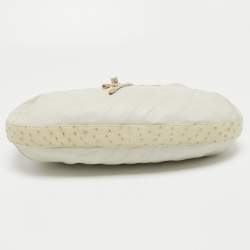 Cartier Off White Leather and Ostrich Panthere Hobo 