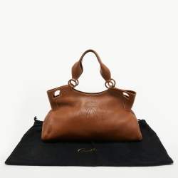 Pre Owned Cartier Brown Leather Medium Marcello de Cartier Bag