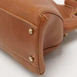 Pre Owned Cartier Brown Leather Medium Marcello de Cartier Bag