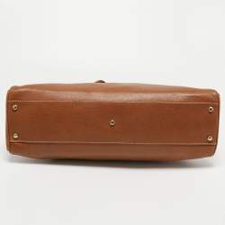 Pre Owned Cartier Brown Leather Medium Marcello de Cartier Bag