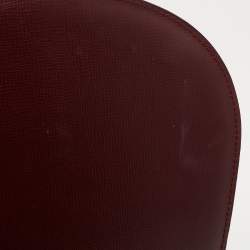 Pre Owned Cartier Burgundy Leather Must de Cartier Saddle Bag