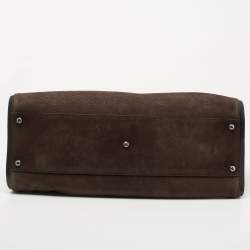 مملوكة مسبقًا Cartier Brown Nubuck Leather and Lizard Marcello de Cartier Bag