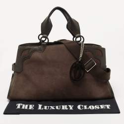 مملوكة مسبقًا Cartier Brown Nubuck Leather and Lizard Marcello de Cartier Bag