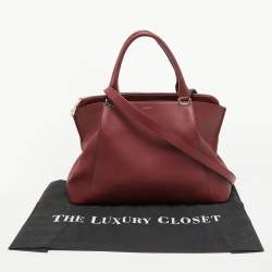 Pre Owned Cartier Red Leather C de Cartier Bag