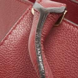 Pre Owned Cartier Red Leather C de Cartier Bag