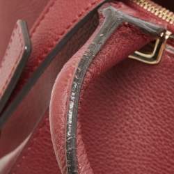 Pre Owned Cartier Red Leather C de Cartier Bag