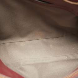 Pre Owned Cartier Red Leather C de Cartier Bag