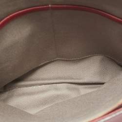 Pre Owned Cartier Red Leather C de Cartier Bag