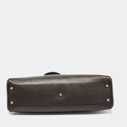 Pre Owned Cartier Black Leather Medium Marcello De Cartier Bag