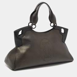Pre Owned Cartier Black Leather Medium Marcello De Cartier Bag