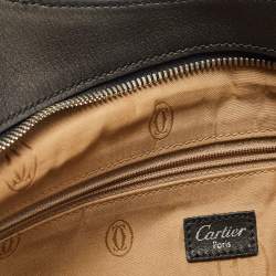Pre Owned Cartier Black Leather Medium Marcello De Cartier Bag