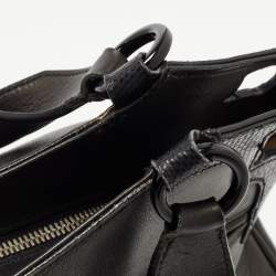 Pre Owned Cartier Black Leather Medium Marcello De Cartier Bag