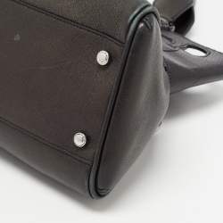 Pre Owned Cartier Black Leather Medium Marcello De Cartier Bag