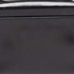 Pre Owned Cartier Black Glossy Leather Panthere Shoulder Bag