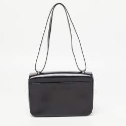Pre Owned Cartier Black Glossy Leather Panthere Shoulder Bag