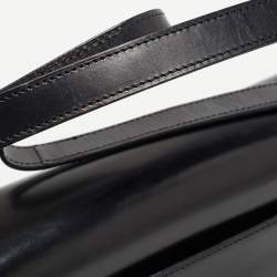 Pre Owned Cartier Black Glossy Leather Panthere Shoulder Bag