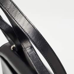 Pre Owned Cartier Black Glossy Leather Panthere Shoulder Bag