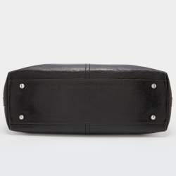 Pre Owned Cartier Black Leather Marcello de Cartier Top Handle Bag