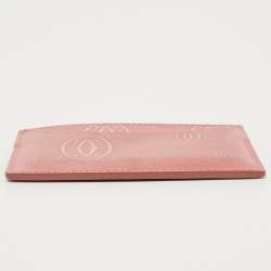 Pre Owned Cartier Pink Patent Leather Happy Birthday Card Holder