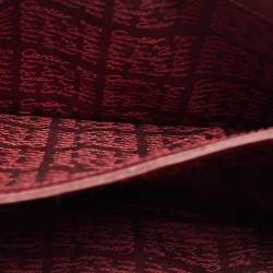 Pre Owned Cartier Burgundy Leather Must De Cartier Shoulder Bag