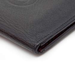 Cartier Black Leather Must De Cartier Bifold Card Case