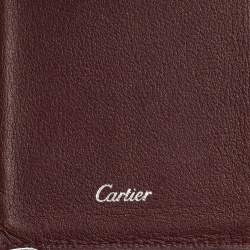 Cartier Black Leather Must De Cartier Bifold Card Case