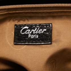 Pre Owned Cartier Black Leather Large Marcello de Cartier Satchel