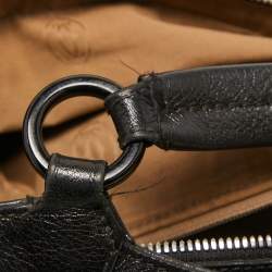 Pre Owned Cartier Black Leather Large Marcello de Cartier Satchel