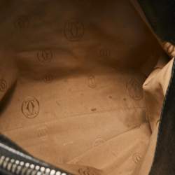 Pre Owned Cartier Black Leather Large Marcello de Cartier Satchel