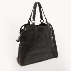 Pre Owned Cartier Black Leather Large Marcello de Cartier Satchel