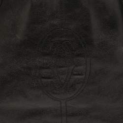 Pre Owned Cartier Black Leather Large Marcello de Cartier Satchel